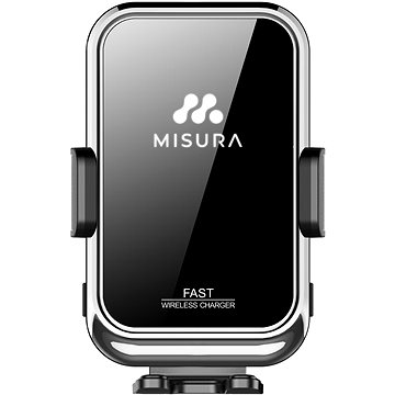 E-shop Misura MA04 - Mobiltelefonhalterung für das Auto mit kabelloser QI.03 Aufladung - SILBER