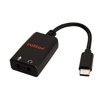 Roline USB C(M) - Audio (2x stereo jack 3,5mm), 0,13m