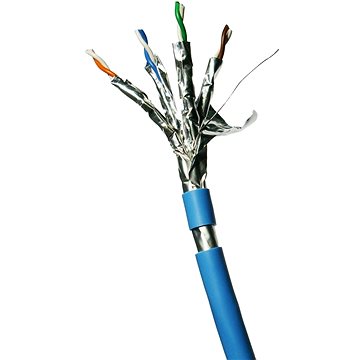 E-shop Datacom F / FTP-Kabel CAT6A LSOH, Eca 100 m, blaue Ummantelung