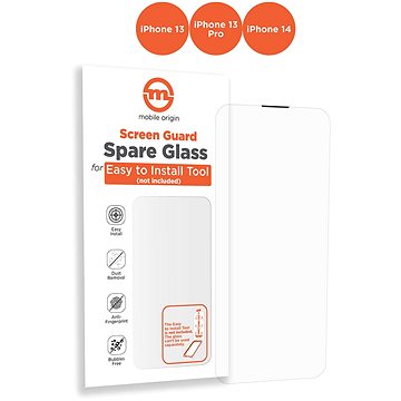 E-shop Mobile Origin Orange Screen Guard Spare Glass iPhone 14/13 Pro/13