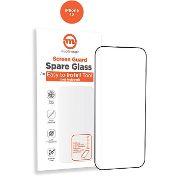 E-shop Mobile Origin Orange Screen Guard Spare Glass iPhone 15