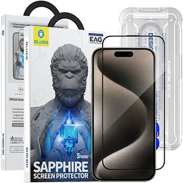 E-shop Blueo Sapphire Screen Protector With Applicator iPhone 15 Pro