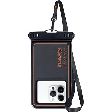 E-shop Mobile Origin Waterproof Floating Case 6.5" Black/Orange