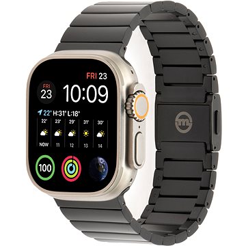 E-shop Mobile Origin Watch Titanium Band für Apple Watch 49mm/45mm/44mm/42mm, schwarz
