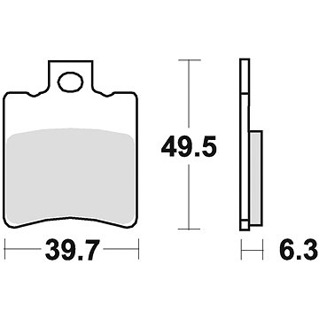 Braking brzdové destičky (semi-metalická směs SM1) (2ks) M501-140