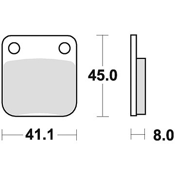 Braking brzdové destičky (semi-metalická směs SM1) (2ks) M501-120