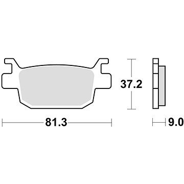 Braking brzdové destičky (semi-metalická směs SM1) (2ks) M501-186