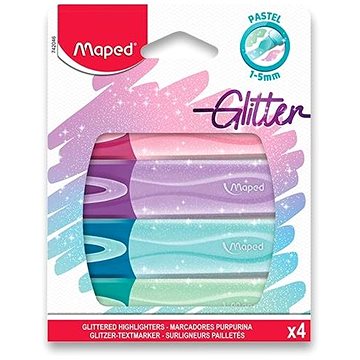 E-shop Maped Fluo Peps Glitter - Set mit 4 Farben
