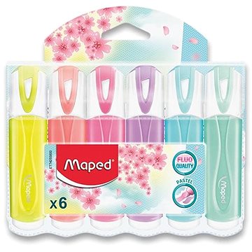 E-shop Maped Fluo Peps Pastell - Set mit 6 Farben
