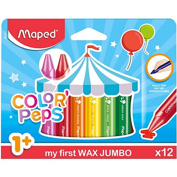 MAPED Wax JUMBO 12 barev
