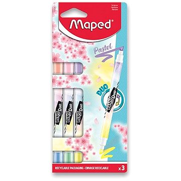 E-shop MAPED Fluo Peps Duo Pastel, 3 Farben