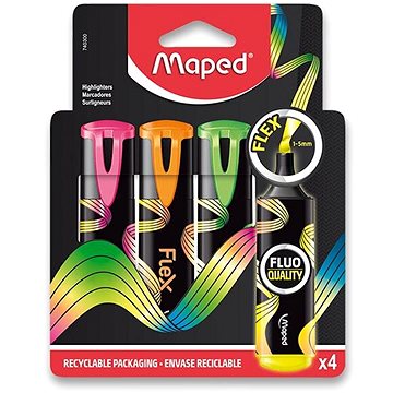 E-shop MAPED Fluo Peps Flex, 4 Farben