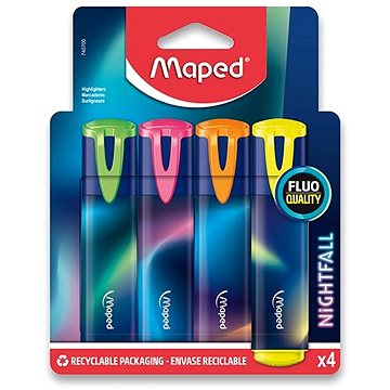 E-shop MAPED Fluo Peps Nightfall Teens, 4 Farben