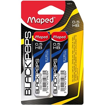 E-shop MAPED Mine für Druckbleistift HB 0,5 mm in Schachtel - 2 x 12 Farben Packung