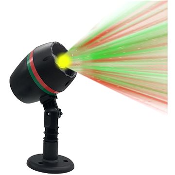 LED vánoční laser červená zelená projektor RG, iPRO, 5W, červená zelená