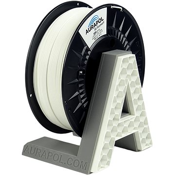 AURAPOL PLA 3D Filament Bílá 1 kg 1,75 mm AURAPOL