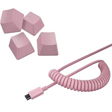 Razer PBT Keycap + Coiled Cable Upgrade Set - Quartz Pink - US/UK