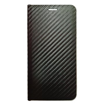 R2Invest Kožené pouzdro CARBON pro Samsung Galaxy J4+ J415 - černé