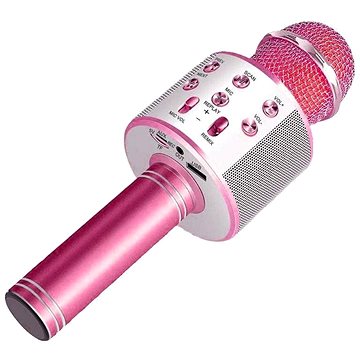 MG Bluetooth Karaoke mikrofon s reproduktorem, růžový