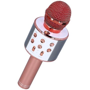 MG Bluetooth Karaoke mikrofon s reproduktorem, růžovozlatý