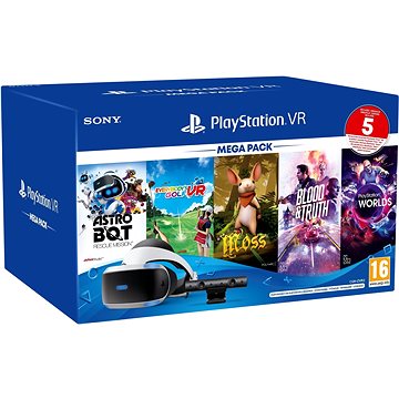 E-shop PlayStation VR Mega Pack 3 (PS VR + Kamera + 5 Spiele + PS5-Adapter)