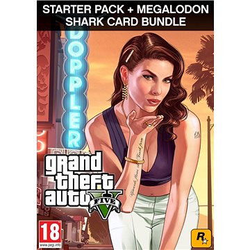 E-shop Grand Theft Auto V (GTA 5) + Criminal Enterprise Starter Pack + Megalodon Shark Card (PC) DIGITAL