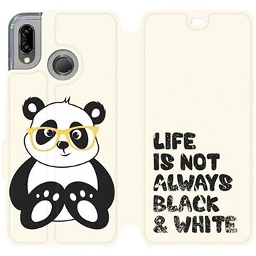 Flipové pouzdro na mobil Huawei P20 Lite - M041S Panda - life is not always black and white