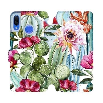 Flipové pouzdro na mobil Huawei Nova 3 - MG09S Kaktusy a květy