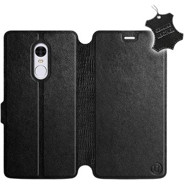 Flip pouzdro na mobil Xiaomi Redmi Note 4 Global - Černé - kožené - Black Leather
