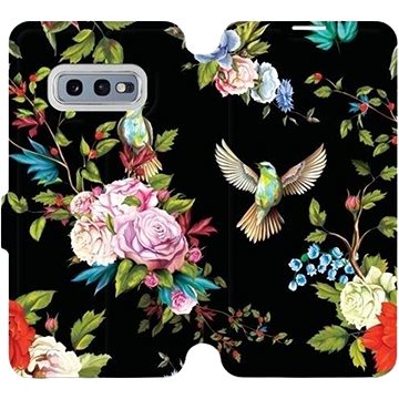 Flipové pouzdro na mobil Samsung Galaxy S10e - VD09S Ptáčci a květy