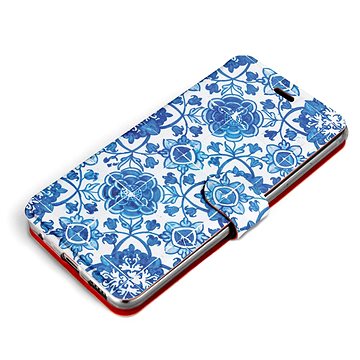 Mobiwear Flip pouzdro pro Huawei Nova 8i - ME05P Modré dlaždice s květy