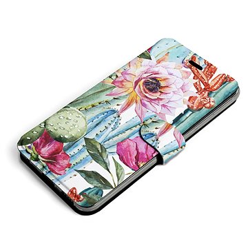 Mobiwear Flip pouzdro pro Xiaomi 12 Pro - MG09S Kaktusy a květy