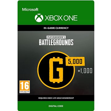 E-shop PLAYERUNKNOWN'S BATTLEGROUNDS 6,000 G-Coin - Xbox One DIGITAL