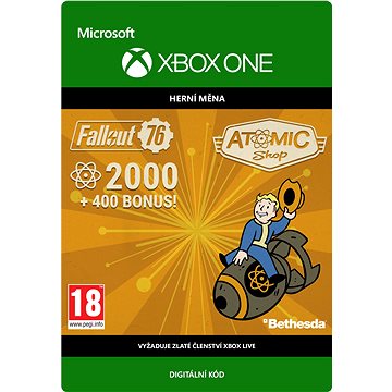 E-shop Fallout 76: 2000 Atoms - Xbox One Digital