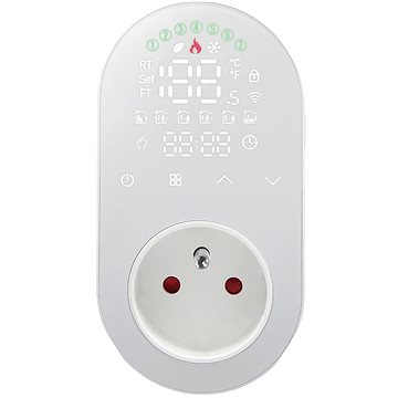 E-shop MOES Smart Plug + Thermostat, Wi-Fi, White