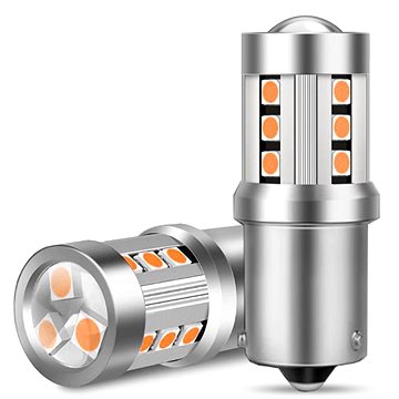 M-Style LED žárovka PY21W BAU15S 15SMD 3,5W oranžová