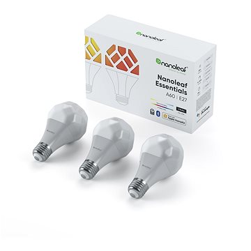 Nanoleaf Essentials Smart A19 Bulb E27 3 Pack