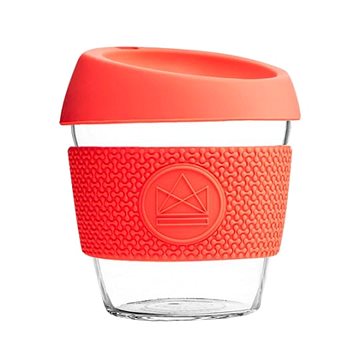 E-shop Neon Kactus Skleněný hrnek na kávu 230 ml korálový