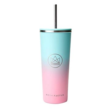 E-shop Neon Kactus Designový pohár 710 ml tyrykosvo/růžový, nerez
