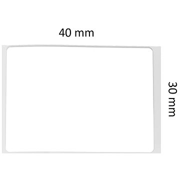 E-shop Niimbot Etiketten ER 40 mm x 30 mm - 230 Stück Transparent für B21