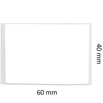 E-shop Niimbot Etiketten R 40 mm x 60 mm - 125 Stück Weiß für B21