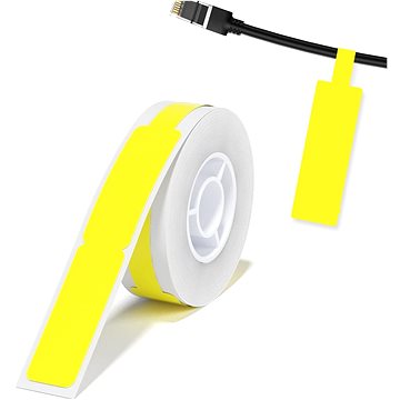 E-shop Niimbot Kabeletiketten RXL 12,5x109 mm 65 Stück gelb für D11 und D110