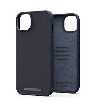 Njord iPhone 14 Plus Genuine Leather Case Black