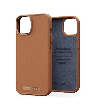 Njord iPhone 14 Genuine Leather Case Cognac