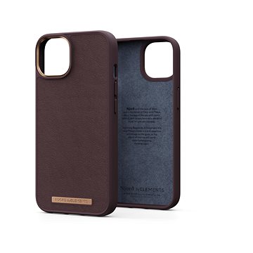Njord iPhone 14 Plus Genuine Leather Case Cognac