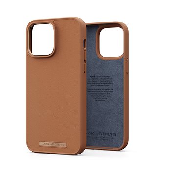 Njord iPhone 14 Pro Max Genuine Leather Case Dark Brown