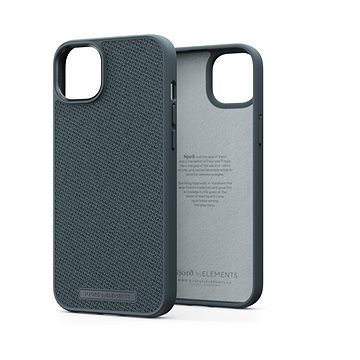 Njord iPhone 14 Plus Woven Fabric Case Dark Grey