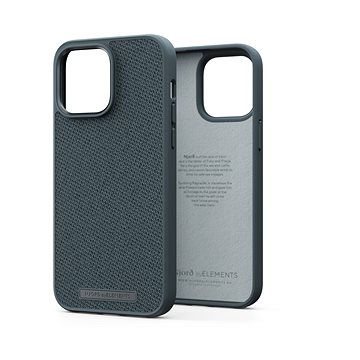 Njord iPhone 14 Pro Max Woven Fabric Case Dark Grey