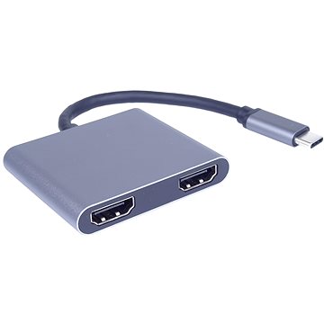 E-shop PremiumCord MST Adapter USB-C auf 2 x HDMI, USB3.0, PD, 4K und FULL HD 1080p Auflösung