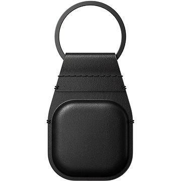 Nomad Leather Keychain Black AirTag